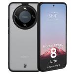 Kit protectie 2 in 1 BizonMobile, Carcasa Bizon Angelo si Folie sticla securizata Bizon Glass Edge, compatibil cu Honor Magic 8 Lite, Negru 4 - lerato.ro