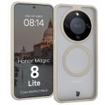 Kit protectie 2 in 1 BizonMobile, Carcasa Bizon MatteO si Folie sticla securizata Bizon Glass Edge, compatibil cu Honor Magic 8 Lite, Bej 4 - lerato.ro
