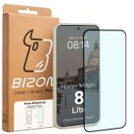 Kit protectie 2 in 1 BizonMobile, Carcasa Bizon MatteO si Folie sticla securizata Bizon Glass Edge, compatibil cu Honor Magic 8 Lite, Bej 9 - lerato.ro