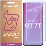 Set 2 folii sticla hibrid Bizon Glass Mule Duo compatibile cu Realme GT 7T, Transparent 2 - lerato.ro