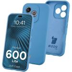 Carcasa Bizon Soft compatibila cu Honor 600 Lite, Albastru 3 - lerato.ro