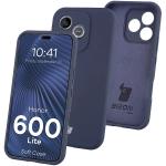 Carcasa Bizon Soft compatibila cu Honor 600 Lite, Dark Blue 3 - lerato.ro
