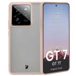 Kit protectie 2 in 1 BizonMobile, Carcasa Bizon Angelo si Folie sticla securizata Bizon Glass Edge, compatibil cu Realme GT 7 / 7T, Roz 4 - lerato.ro