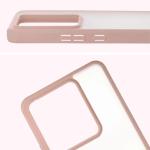 Kit protectie 2 in 1 BizonMobile, Carcasa Bizon Angelo si Folie sticla securizata Bizon Glass Edge, compatibil cu Realme GT 7 / 7T, Roz 5 - lerato.ro