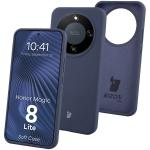 Carcasa Bizon Soft compatibila cu Honor Magic 8 Lite, Dark Blue 3 - lerato.ro