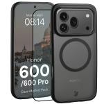 Kit protectie 2 in 1 BizonMobile, Carcasa Bizon MatteO si Folie sticla securizata Bizon Glass Edge, compatibil cu Honor 600 / 600 Pro, Negru 2 - lerato.ro