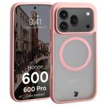 Carcasa Bizon MatteO cu MagSafe compatibila cu Honor 600 5G / 600 Pro 5G, Roz 3 - lerato.ro