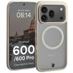 Kit protectie 2 in 1 BizonMobile, Carcasa Bizon MatteO si Folie sticla securizata Bizon Glass Edge, compatibil cu Honor 600 / 600 Pro, Bej 4 - lerato.ro