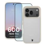 Kit protectie 2 in 1 BizonMobile, Carcasa Bizon Angelo si Folie sticla securizata Bizon Glass Edge, compatibil cu Honor 600 / 600 Pro, Bej 2 - lerato.ro