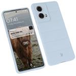 Carcasa Bizon Tur compatibila cu Motorola Moto G85 5G, Light Blue 3 - lerato.ro