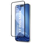 Set 2 folii sticla securizata Bizon Glass Aplikator Edge, Kit montare inclus, compatibile cu iPhone 17 Pro Max, Negru 4 - lerato.ro