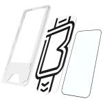 Set 2 folii sticla securizata Bizon Glass Aplikator Edge, Kit montare inclus, compatibile cu iPhone 17 Pro Max, Negru 6 - lerato.ro
