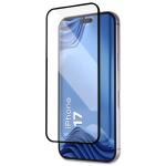 Set 2 folii sticla securizata Bizon Glass Aplikator Edge, Kit montare inclus, compatibile cu iPhone 17, Negru 4 - lerato.ro