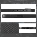 Carcasa Bizon CarbO cu MagSafe si Wrist Strap compatibila cu iPhone 17e / 16e, Negru 5 - lerato.ro
