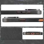 Carcasa Bizon CarbO cu MagSafe si Wrist Strap compatibila cu iPhone 17 Pro Max, Negru 5 - lerato.ro