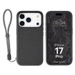 Carcasa Bizon CarbO cu MagSafe si Wrist Strap compatibila cu iPhone 17 Pro, Negru 3 - lerato.ro