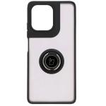Carcasa Bizon Hybrid Ring compatibila cu Motorola Moto G75 5G, Negru 2 - lerato.ro