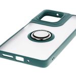 Carcasa Bizon Hybrid Ring compatibila cu Motorola Moto G75 5G, Verde 6 - lerato.ro