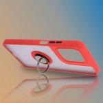 Carcasa Bizon Hybrid Ring compatibila cu Motorola Moto G75 5G, Rosu 7 - lerato.ro