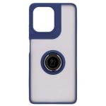 Carcasa Bizon Hybrid Ring compatibila cu Motorola Moto G75 5G, Albastru 2 - lerato.ro