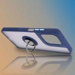 Carcasa Bizon Hybrid Ring compatibila cu Motorola Moto G75 5G, Albastru 7 - lerato.ro