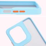 Carcasa Bizon Hybrid Ring compatibila cu Motorola Moto G75 5G, Light Blue 4 - lerato.ro