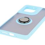 Carcasa Bizon Hybrid Ring compatibila cu Motorola Moto G75 5G, Light Blue 6 - lerato.ro