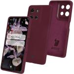 Carcasa Bizon Soft compatibila cu Motorola Moto G75 5G, Dark Purple 3 - lerato.ro