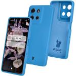 Carcasa Bizon Soft compatibila cu Motorola Moto G75 5G, Albastru 3 - lerato.ro