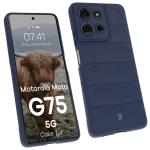 Carcasa Bizon Tur compatibila cu Motorola Moto G75 5G, Dark Blue 3 - lerato.ro