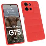 Carcasa Bizon Tur compatibila cu Motorola Moto G75 5G, Rosu 3 - lerato.ro