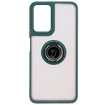Carcasa Bizon Hybrid Ring compatibila cu Motorola Moto G35 5G, Verde 2 - lerato.ro