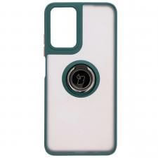 Carcasa Bizon Hybrid Ring compatibila cu Motorola Moto G35 5G, Verde