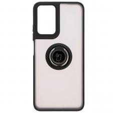 Carcasa Bizon Hybrid Ring compatibila cu Motorola Moto G35 5G, Negru
