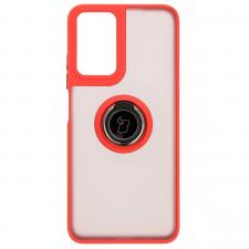 Carcasa Bizon Hybrid Ring compatibila cu Motorola Moto G35 5G, Rosu