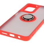 Carcasa Bizon Hybrid Ring compatibila cu Motorola Moto G35 5G, Rosu 6 - lerato.ro