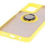 Carcasa Bizon Hybrid Ring compatibila cu Motorola Moto G35 5G, Galben 6 - lerato.ro