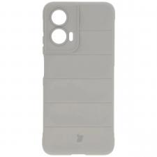 Carcasa Bizon Tur compatibila cu Motorola Moto G35 5G, Light Grey
