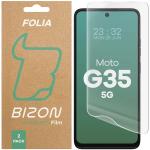 Set 2 folii protectie Bizon Glass Hydrogel compatibile cu Motorola Moto G35, Transparent 2 - lerato.ro