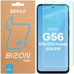 Set 2 folii sticla securizata Bizon Glass Clear Duo compatibile cu Motorola Moto G15 / G15 Power / G05 / E15 / G56 5G, Transparent 2 - lerato.ro