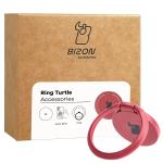 Suport universal pentru telefon Bizon Ring Turtle, Dark Red 7 - lerato.ro