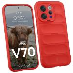 Carcasa Bizon Tur compatibila cu Vivo V70, Rosu 3 - lerato.ro