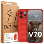 Carcasa Bizon Tur compatibila cu Vivo V70, Rosu 9 - lerato.ro