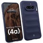 Kit protectie 2 in 1 BizonMobile, Carcasa Bizon Tur si Folie sticla securizata Bizon Glass Edge, compatibil cu Nothing Phone (4a), Dark Blue 4 - lerato.ro