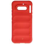Kit protectie 2 in 1 BizonMobile, Carcasa Bizon Tur si Folie sticla securizata Bizon Glass Edge, compatibil cu Nothing Phone (4a), Rosu 3 - lerato.ro