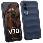 Kit protectie 2 in 1 BizonMobile, Carcasa Bizon Tur si Folie sticla securizata Bizon Glass Edge, compatibil cu Vivo V70, Dark Blue 4 - lerato.ro