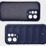 Kit protectie 2 in 1 BizonMobile, Carcasa Bizon Tur si Folie sticla securizata Bizon Glass Edge, compatibil cu Vivo V70, Dark Blue 8 - lerato.ro