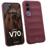 Kit protectie 2 in 1 BizonMobile, Carcasa Bizon Tur si Folie sticla securizata Bizon Glass Edge, compatibil cu Vivo V70, Dark Purple 4 - lerato.ro