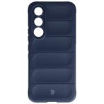 Kit protectie 2 in 1 BizonMobile, Carcasa Bizon Tur si Folie sticla securizata Bizon Glass Edge, compatibil cu Vivo V70 FE, Dark Blue 3 - lerato.ro