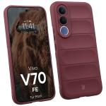 Kit protectie 2 in 1 BizonMobile, Carcasa Bizon Tur si Folie sticla securizata Bizon Glass Edge, compatibil cu Vivo V70 FE, Dark Purple 4 - lerato.ro